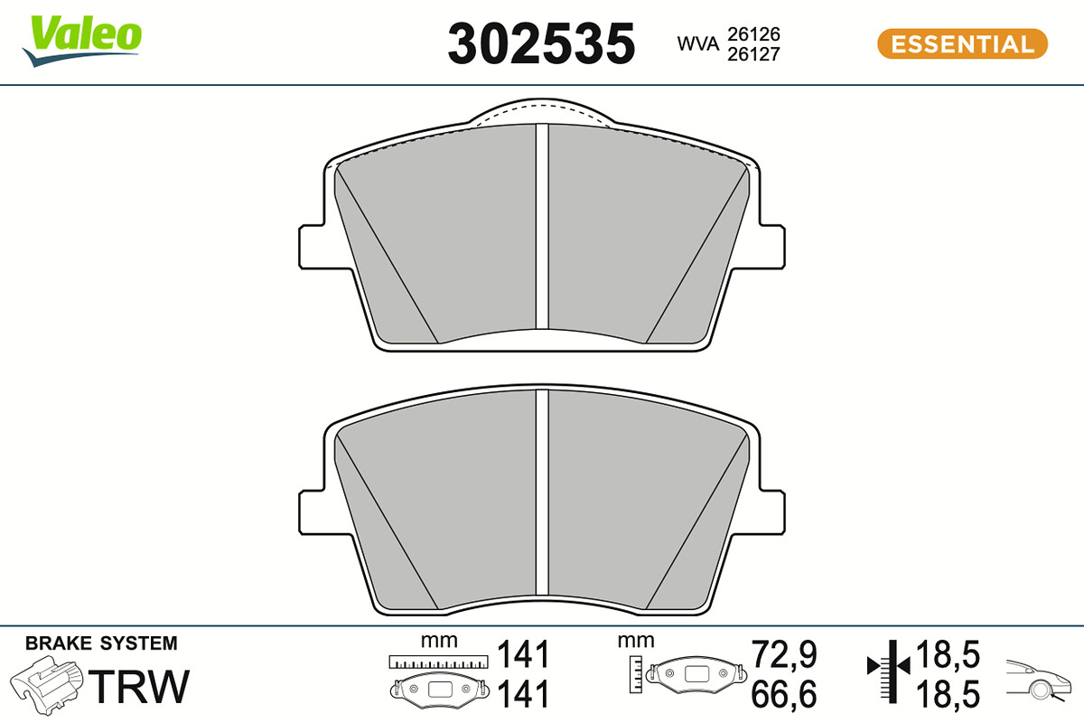 BRAKE PADS FIRST VOLVO XC40 FR
